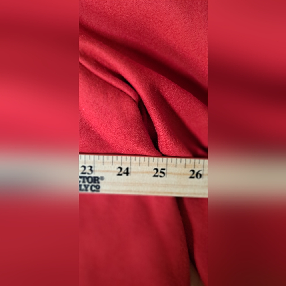 Ladies Harve' Benard Vtg Red Wool Coat Sleeved Cape Lined 18W Holidays Christmas - Picture 10 of 10